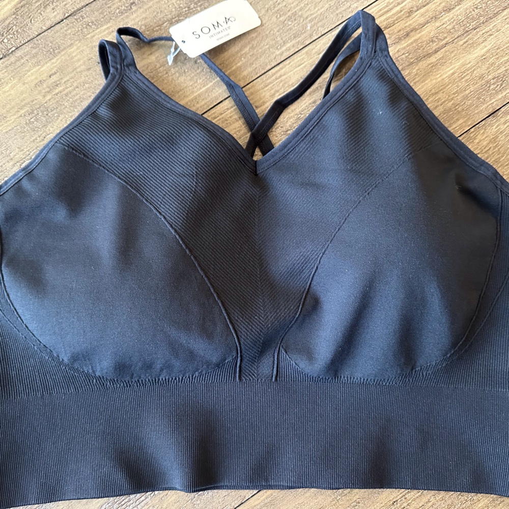 SOMA Longline Strappy Bra. New in bag with attached tag. Size is XXL